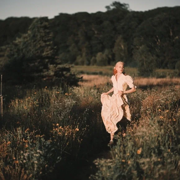 Vintage Yellow Cottagecore dress - Picture 7 of 8